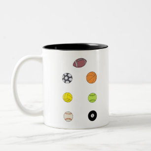 Taza Bicolor Banderas deportivas
