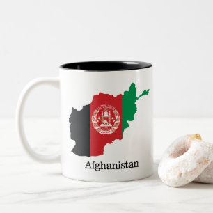 Taza Bicolor Banderas y países Afganistán