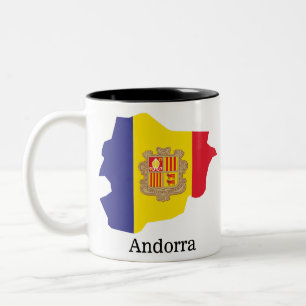 Taza Bicolor Banderas y países Andorra