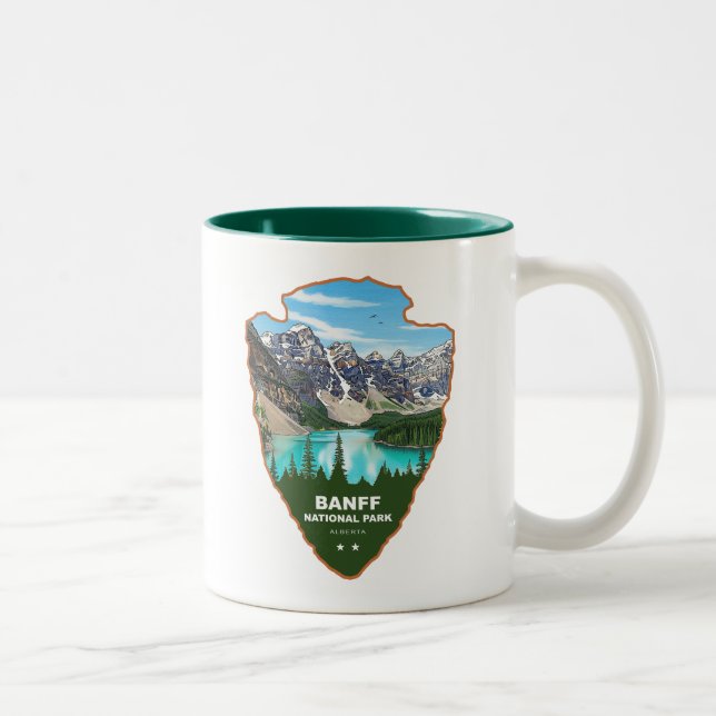 Taza Bicolor Banff National Park Alberta Arrowhead (Derecha)