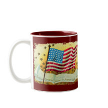 Banner de Star Spangling Banner American Flag Coff