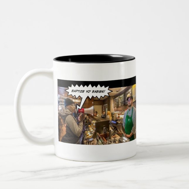 Taza Bicolor Baptize Yo Babies (Izquierda)
