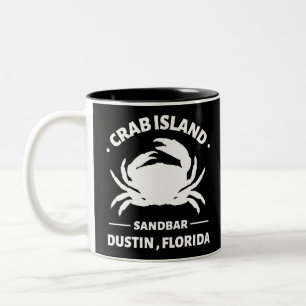 Taza Bicolor bar de arena de isla de cangrejo Dustin Florida