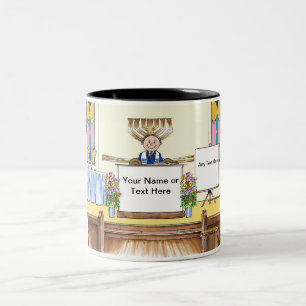 Taza Bicolor Bar Mitzvah Personalizado por PrintedPerfection.co