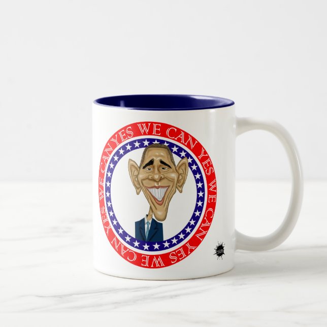 Taza Bicolor Barack Obama podemos sí (Derecha)