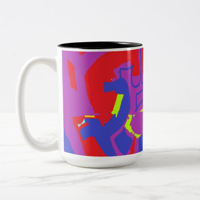Taza Bicolor barba de moda de verano (Izquierda)