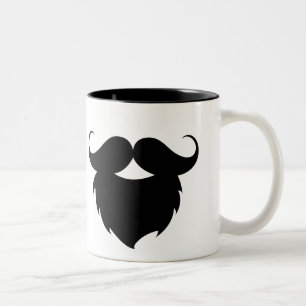 Taza Bicolor Barba Divertida Genial