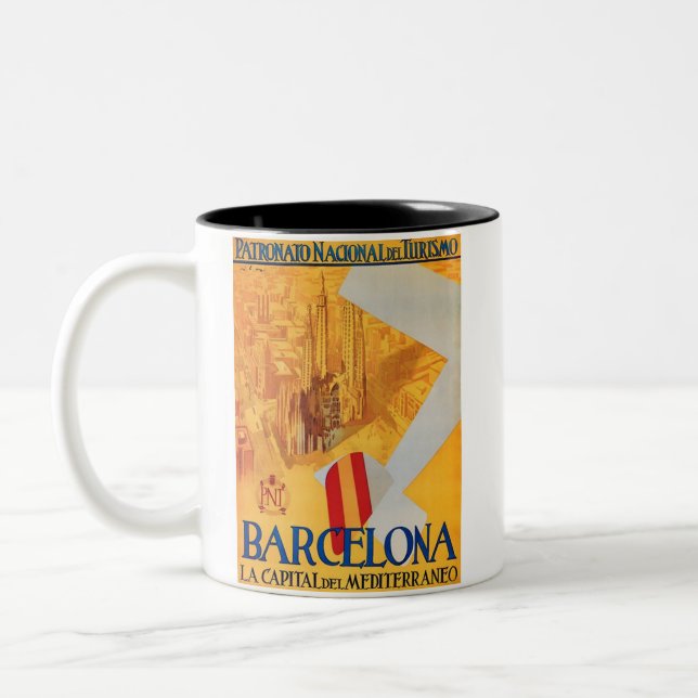 TAZA BICOLOR BARCELONA (Izquierda)