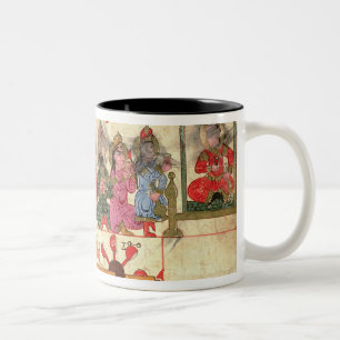 Taza Bicolor Barco con los autómatas, ilustracion