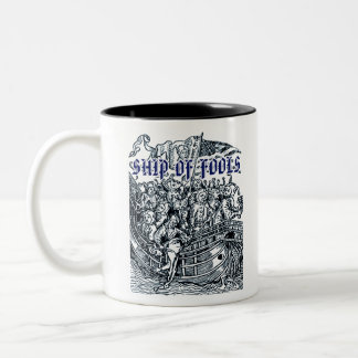 Taza Bicolor Barco De Tontos