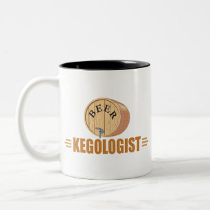 Taza Bicolor Barril de cerveza divertido