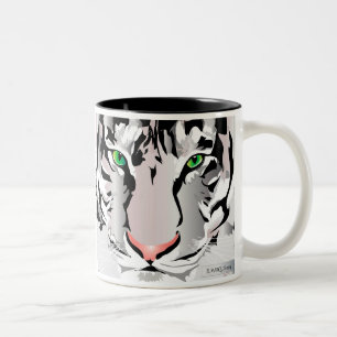 TAZA BICOLOR BARRO BLANCO/GRIS