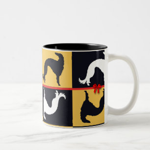 Taza Bicolor ¡Barzoï en fiesta!