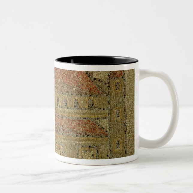 Taza Bicolor Basílica cristiana, pavimento de mosaico, período (Derecha)