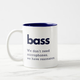 Taza Bicolor Bass divertido barrido de regalo - regalo divertid