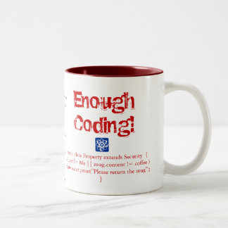 Taza Bicolor ¡Bastante codificación!