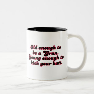Taza Bicolor Bastante viejo Gran