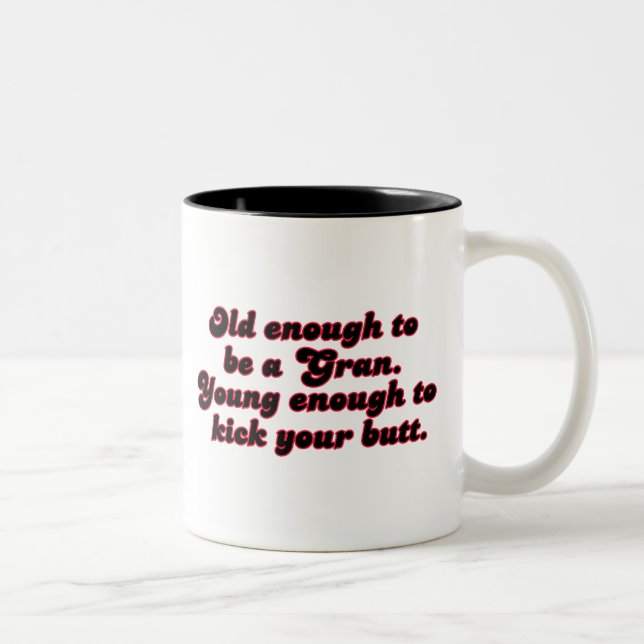 Taza Bicolor Bastante viejo Gran (Derecha)