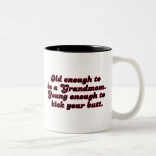 Taza Bicolor Bastante viejo Grandmom
