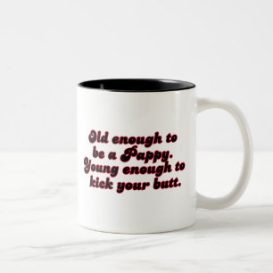 Taza Bicolor Bastante viejo Pappy