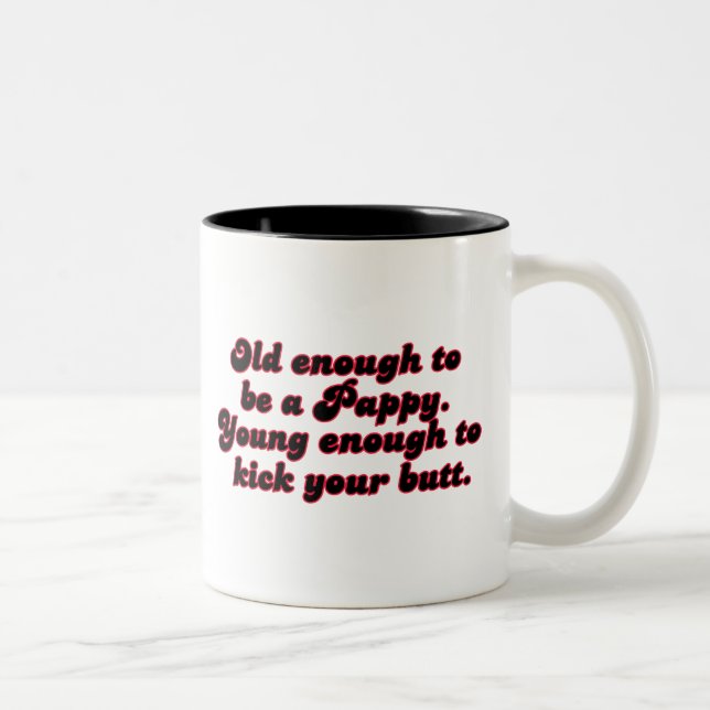 Taza Bicolor Bastante viejo Pappy (Derecha)