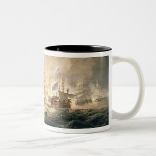 Taza Bicolor Batalla del Nilo, el 1 de agosto de 1798 en 10pm,