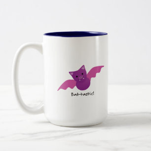 Taza Bicolor Bate rosa Batástico