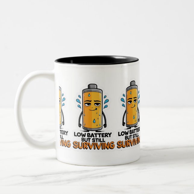Taza Bicolor Batería baja (Izquierda)