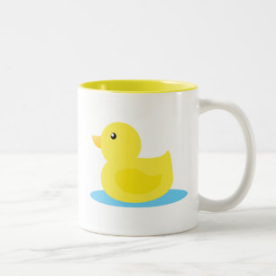 Taza Bicolor Bath Time Yellow Duck
