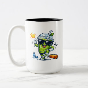 Taza Bicolor Batido de Aeróbic