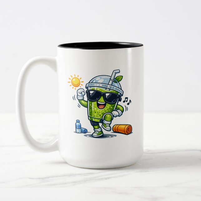 Taza Bicolor Batido de Aeróbic (Izquierda)