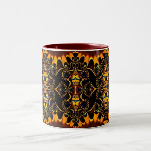 Taza Bicolor Batik Tribal Flavors Mug