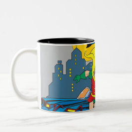 Taza Bicolor Batman Y Robin Running