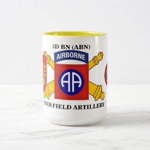 TAZA BICOLOR BATTALION 319TH FIELD ARTILLERY MUG