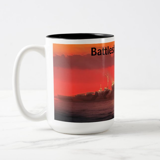 Taza Bicolor Battleship Bismarck (Izquierda)