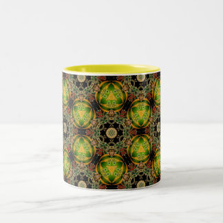 Taza Bicolor ~ Baudibles para Navidades Fractal ~