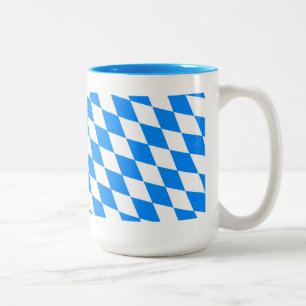 Taza Bicolor Baviera rombos estandartes