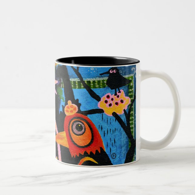 Taza Bicolor bazar de la primavera (Derecha)