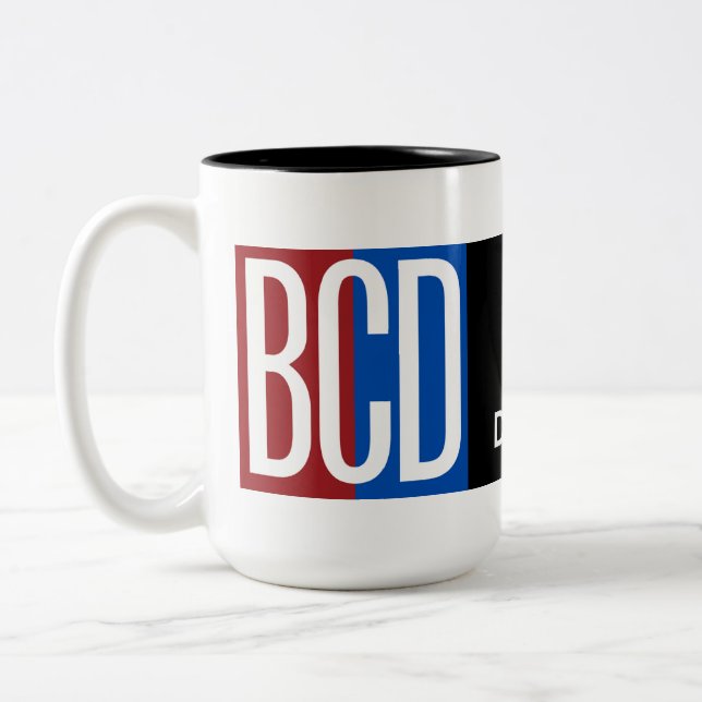 Taza Bicolor BCD Logo Coffee Mug (Izquierda)