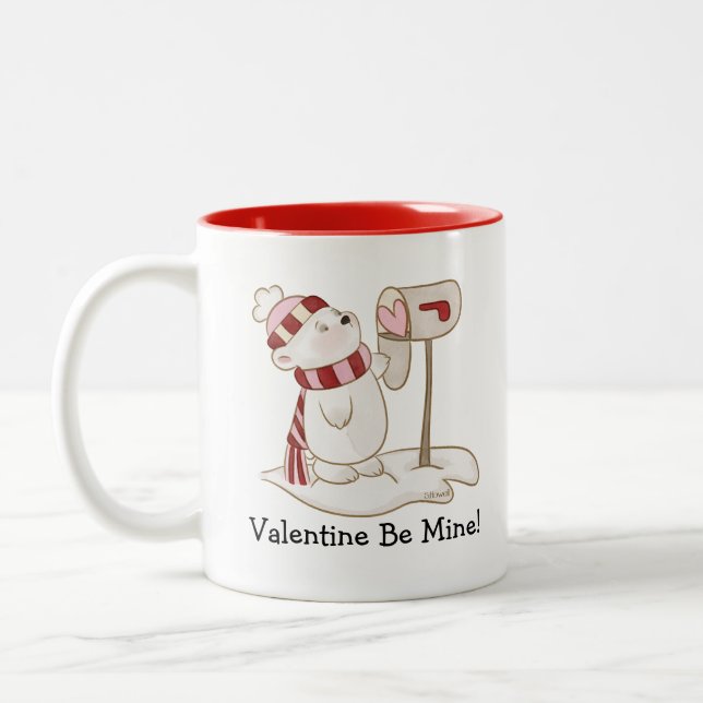 Taza Bicolor Be Mine Valentine (Izquierda)