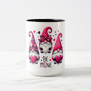 Taza Bicolor Be Mine Valentine Gnomes