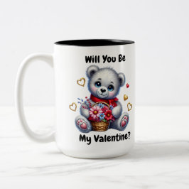 Taza Bicolor Be my Valentine Mug