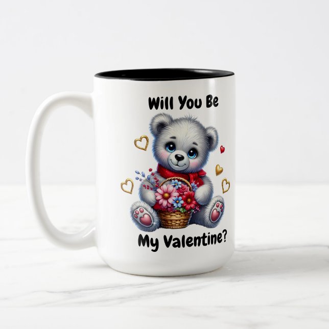 Taza Bicolor Be my Valentine Mug (Izquierda)