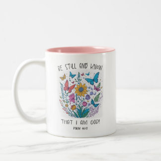 Taza Bicolor  Be Still Coffee Mug