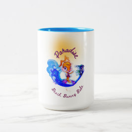 Taza Bicolor "Beach Babe Surfer"
