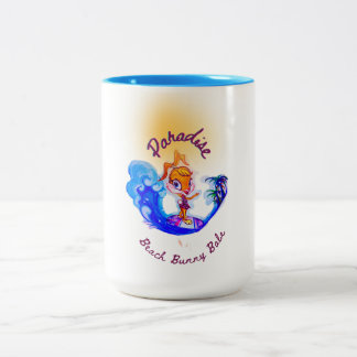 Taza Bicolor "Beach Babe Surfer"