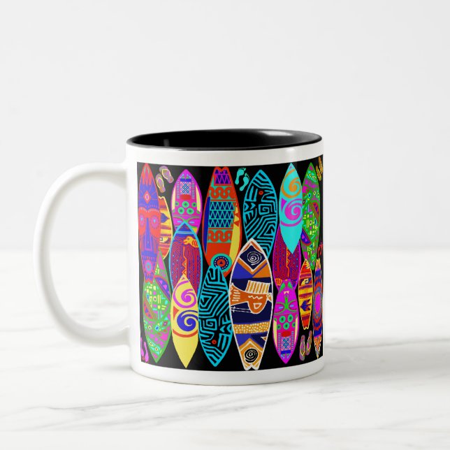 Taza Bicolor Beachboys Surfin Estados Unidos (Izquierda)
