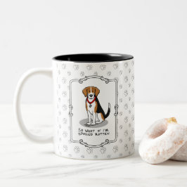 Taza Bicolor Beagle podrido podrido (tricolor 3) Perro Funny