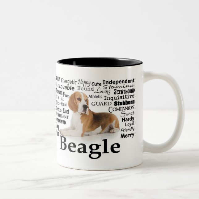 Taza Bicolor Beagle Traits Mug (Derecha)