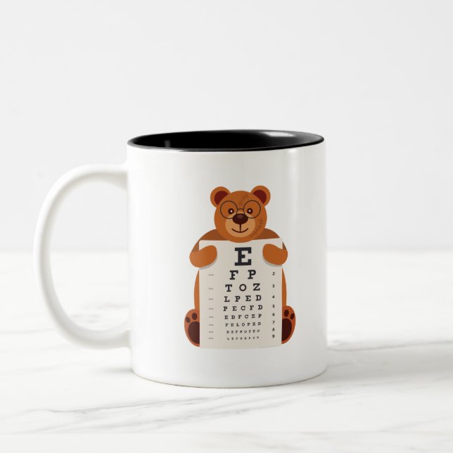 Taza Bicolor Bear eye chart (Izquierda)